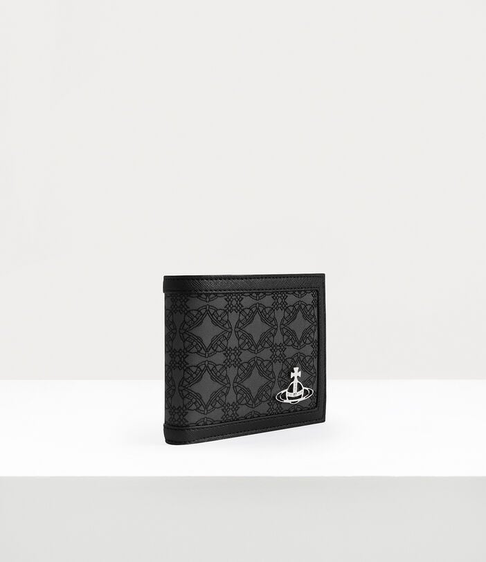 Vivienne Westwood RE-JACQUARD ORBORAMA MAN WALLET WITH COIN POCKET